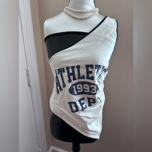 GOODIE TWO SLEEVES One Shoulder Top NWT